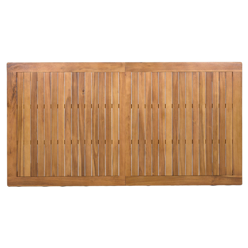 TOPMAX Patio 5pcs Wooden Dining Table Set by HouseOfZazla
