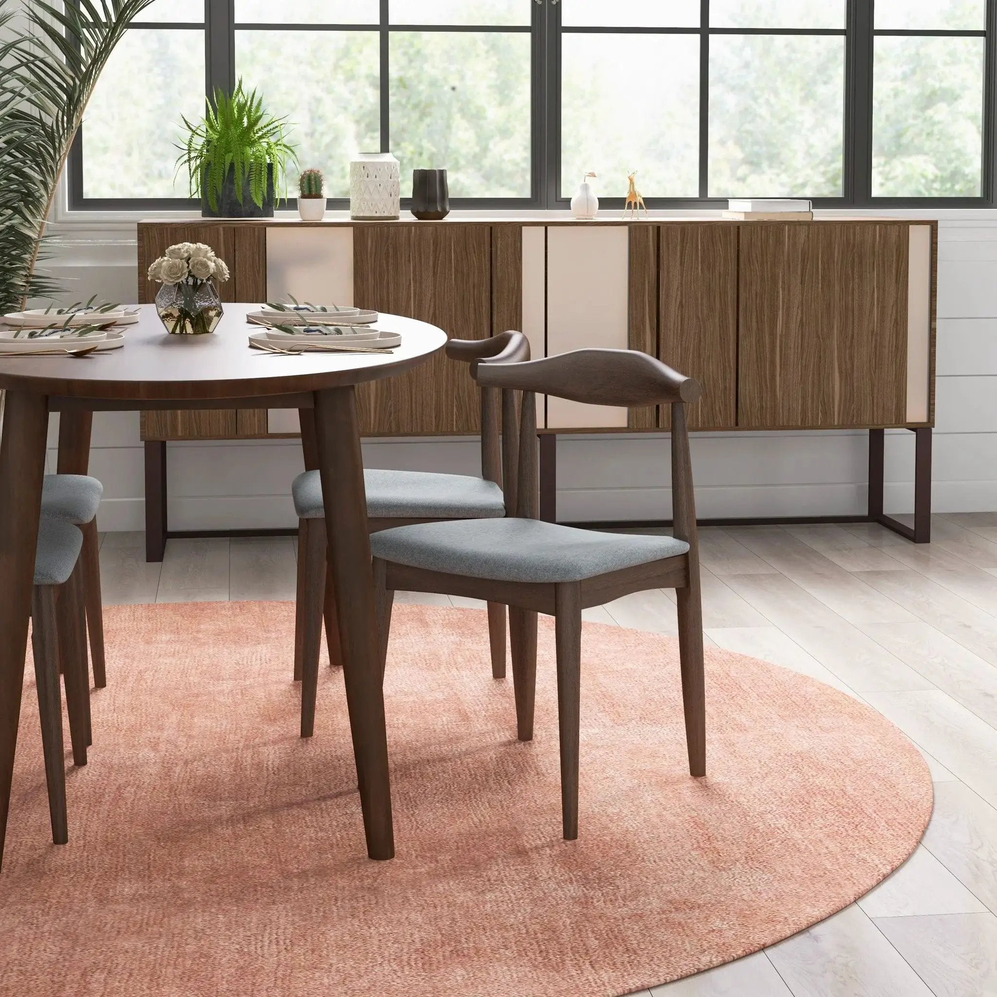 Brooklyn - Dining Chairs (Set of 2) - Gray by HouseOfZazla
