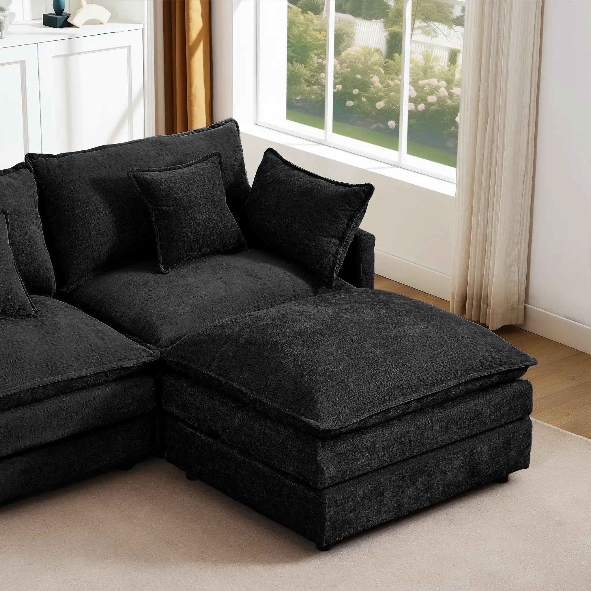 Modular Sectional Sofa - 102 Inch L Shaped Couch Set by HouseOfZazla