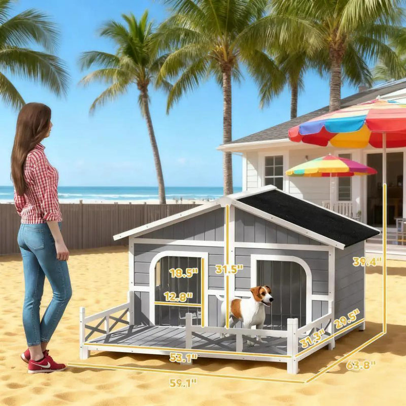 Dog Kennel House Dog House Outdoor by HouseOfZazla
