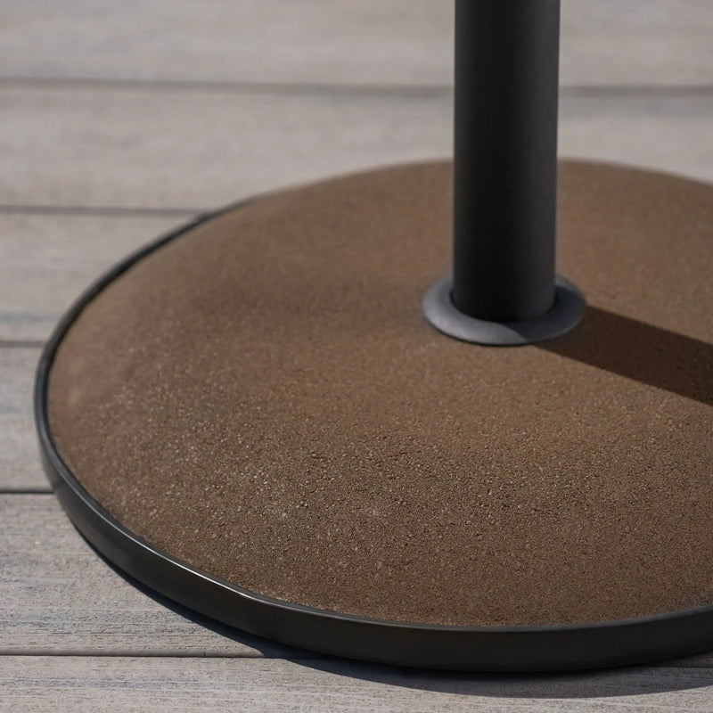Holder Round Umbrella Base 33 Lbs Concrete - Brown by HouseOfZazla