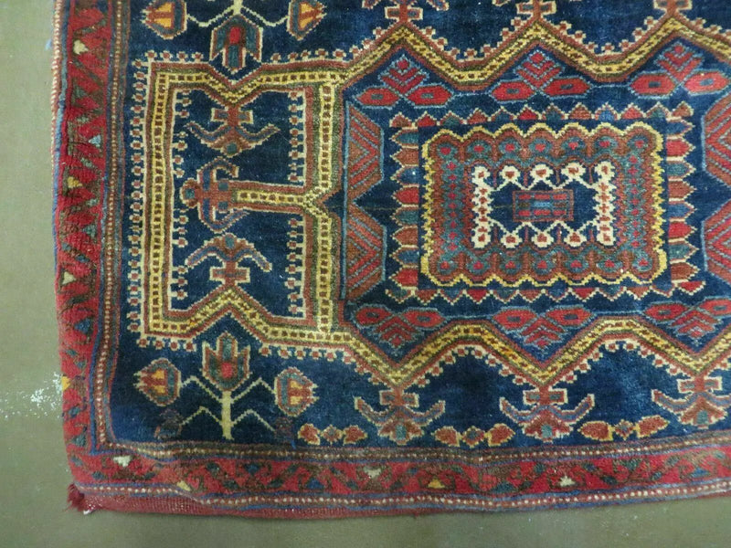 3' X 4.5' Antique Handmade Turkish Tribal Wool Rug Double Saddle Bag Nice by Jewel Rugs