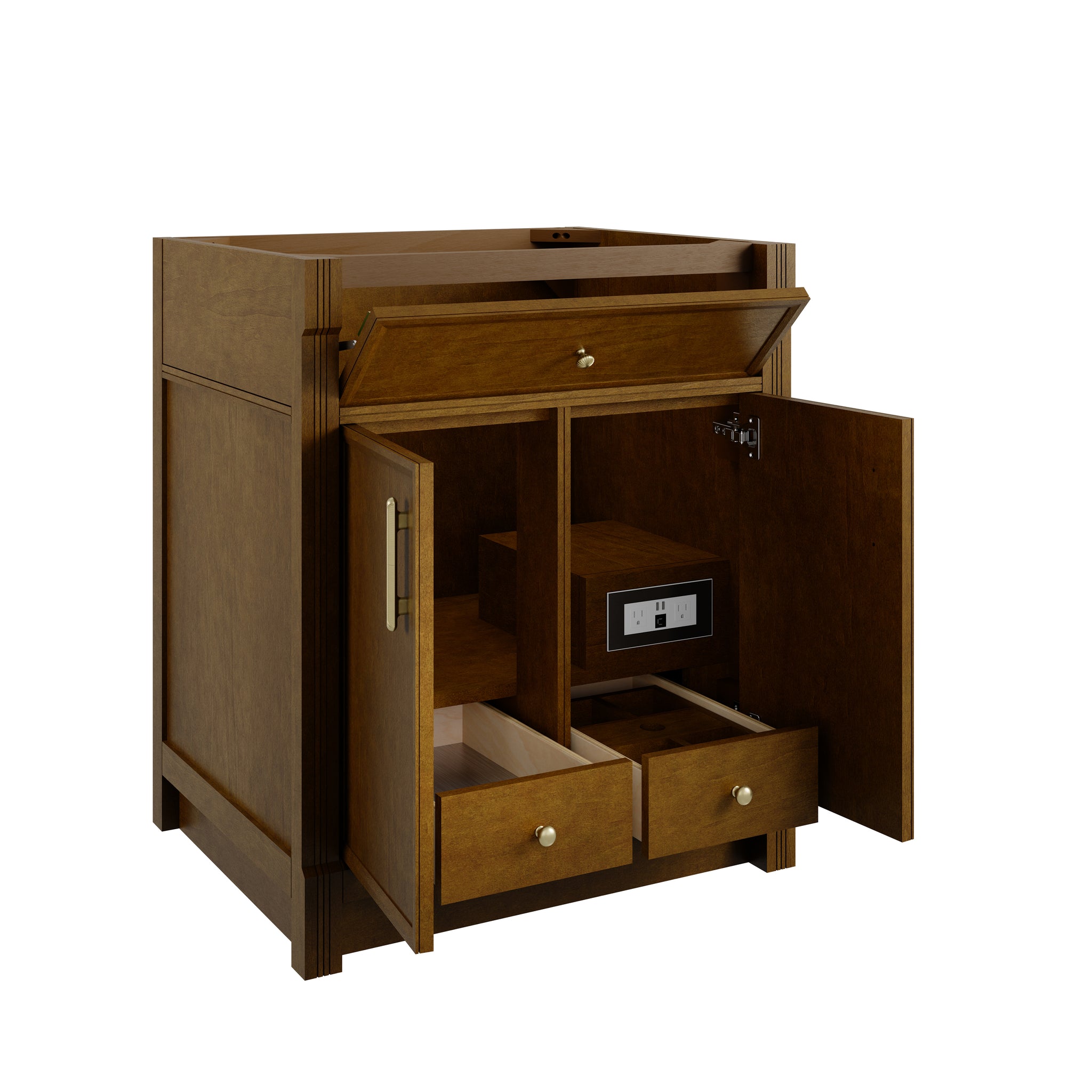 James Martin Bellshire 30" Single Bathroom Vanity, Honey Oak, view 16
