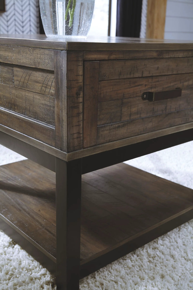 Johurst - Rectangular End Table - Grayish Brown by Unique Piece Furniture