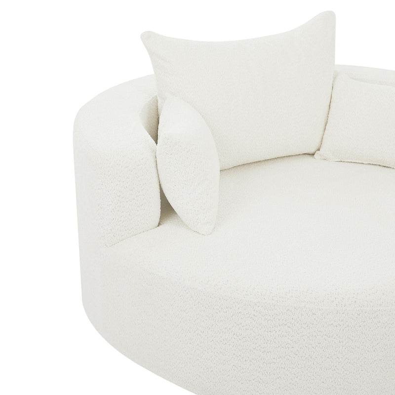 360° Swivel Chair Accent Barrel Chair With Removable Pillows by HouseOfZazla