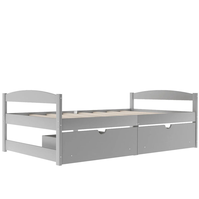 Platform Bed With 2 Drawers by Unique Piece Furniture