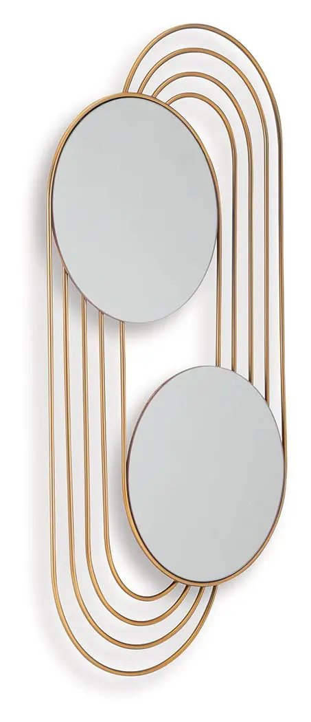 Warrenley - Accent Mirror - Gold Finish by Unique Piece Furniture