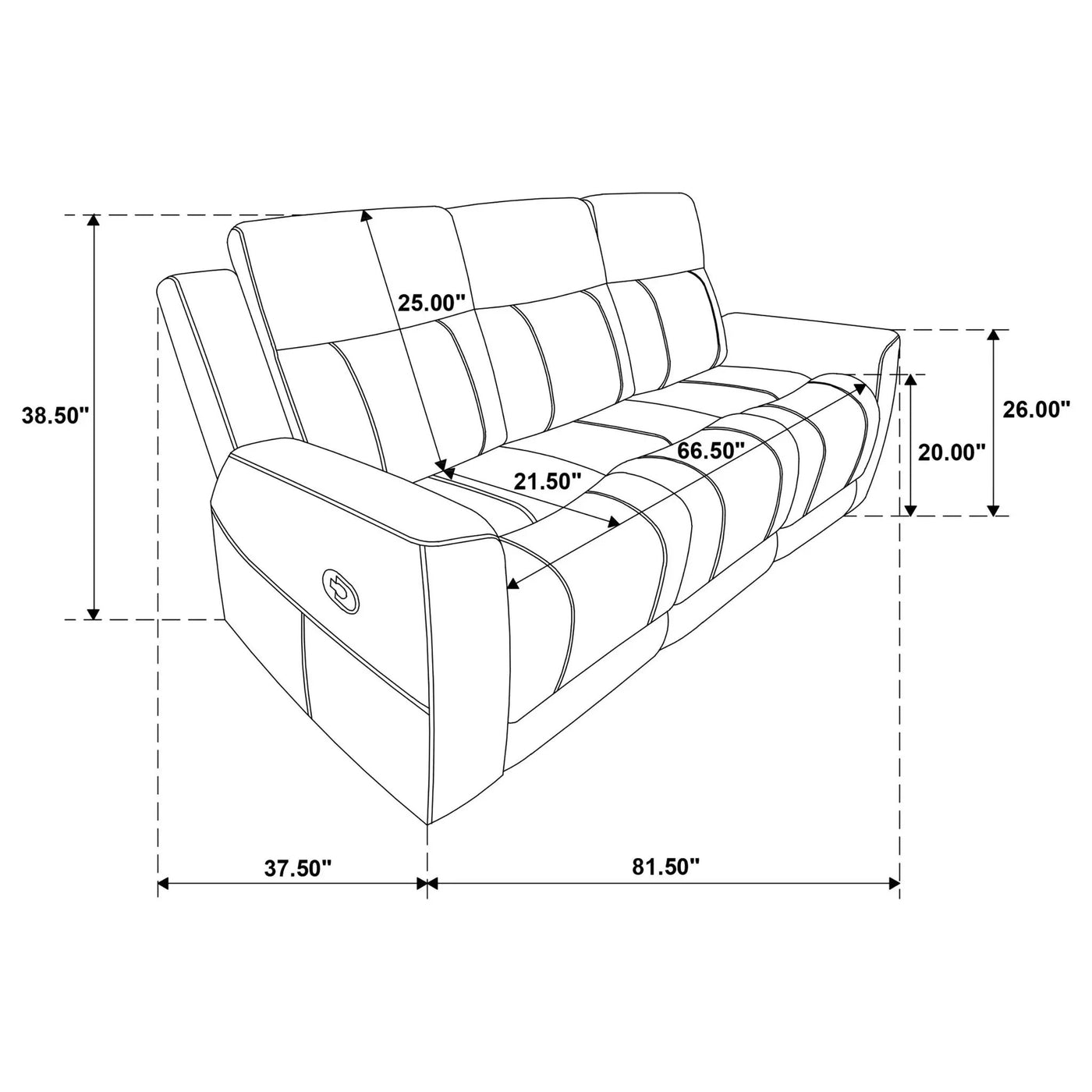 Slater - 2 Piece Reclining Sofa Set With Manual Recline by HouseOfZazla