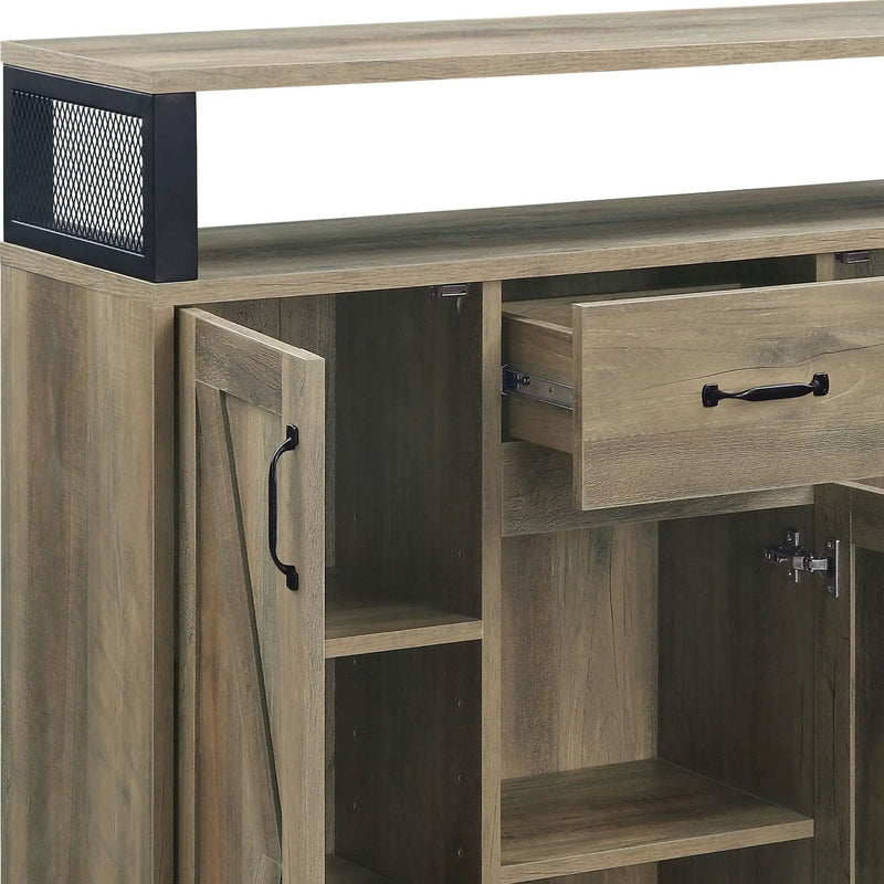 Abiram - Rustic Server - Oak by Unique Piece Furniture