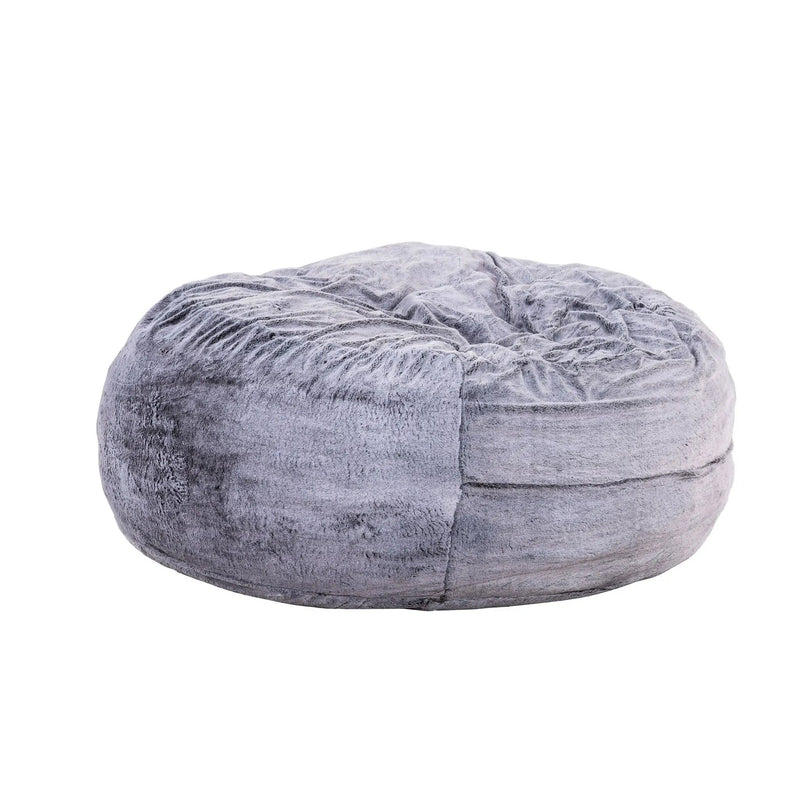 Classic 5Ft Memory Foam Bean Bag Chair, Soft Comfort Lounger - Purple by HouseOfZazla