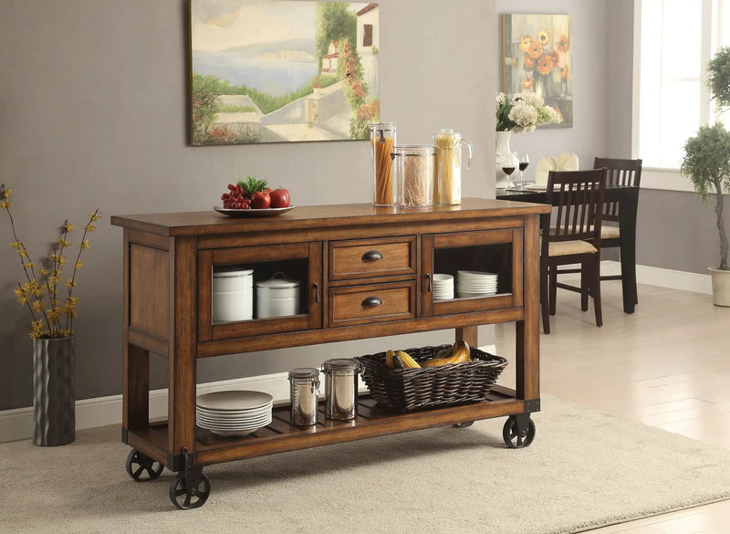Kadri - Kitchen Cart - Distressed Chestnut by HouseOfZazla