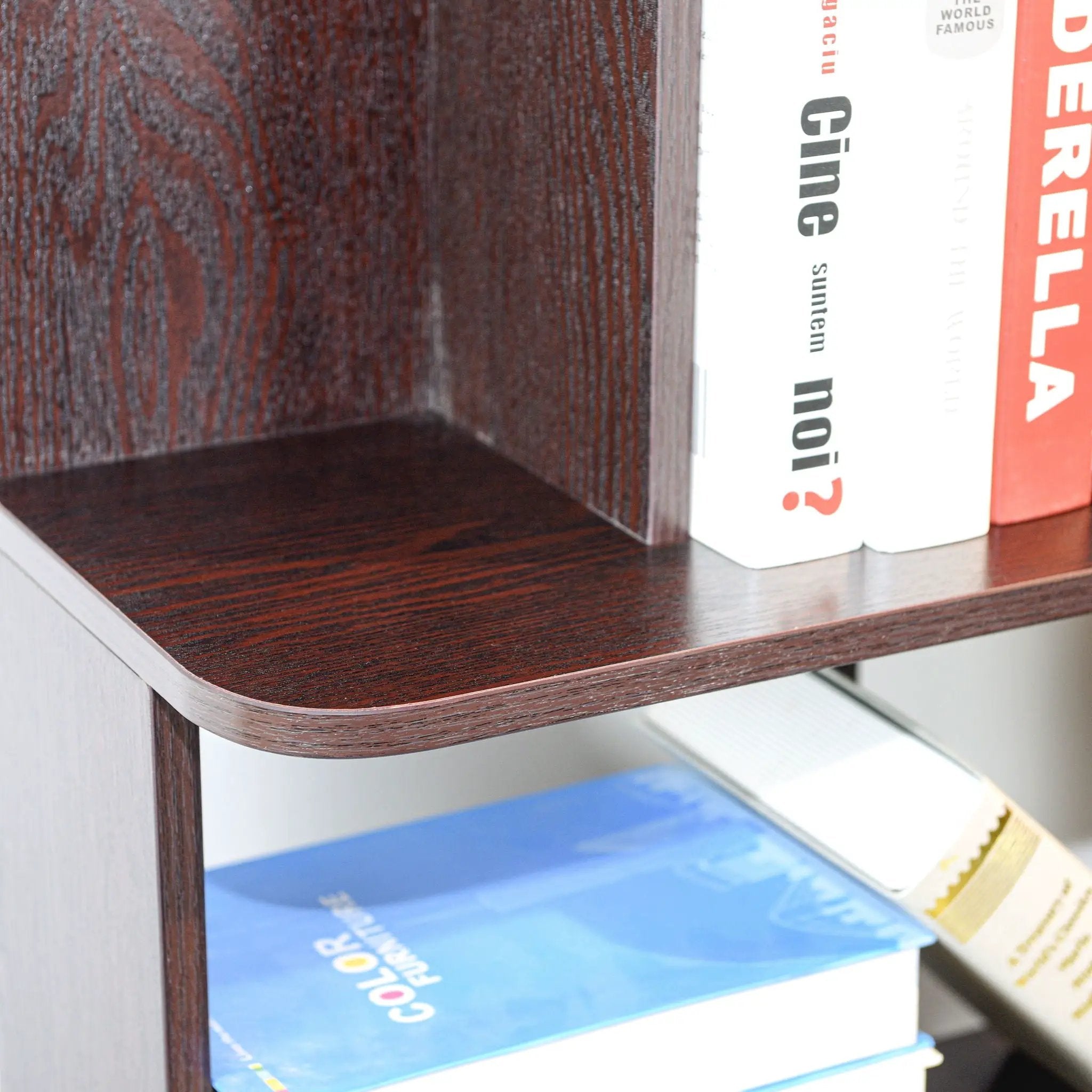Modern 5 Tier Open Storage Bookcase by HouseOfZazla