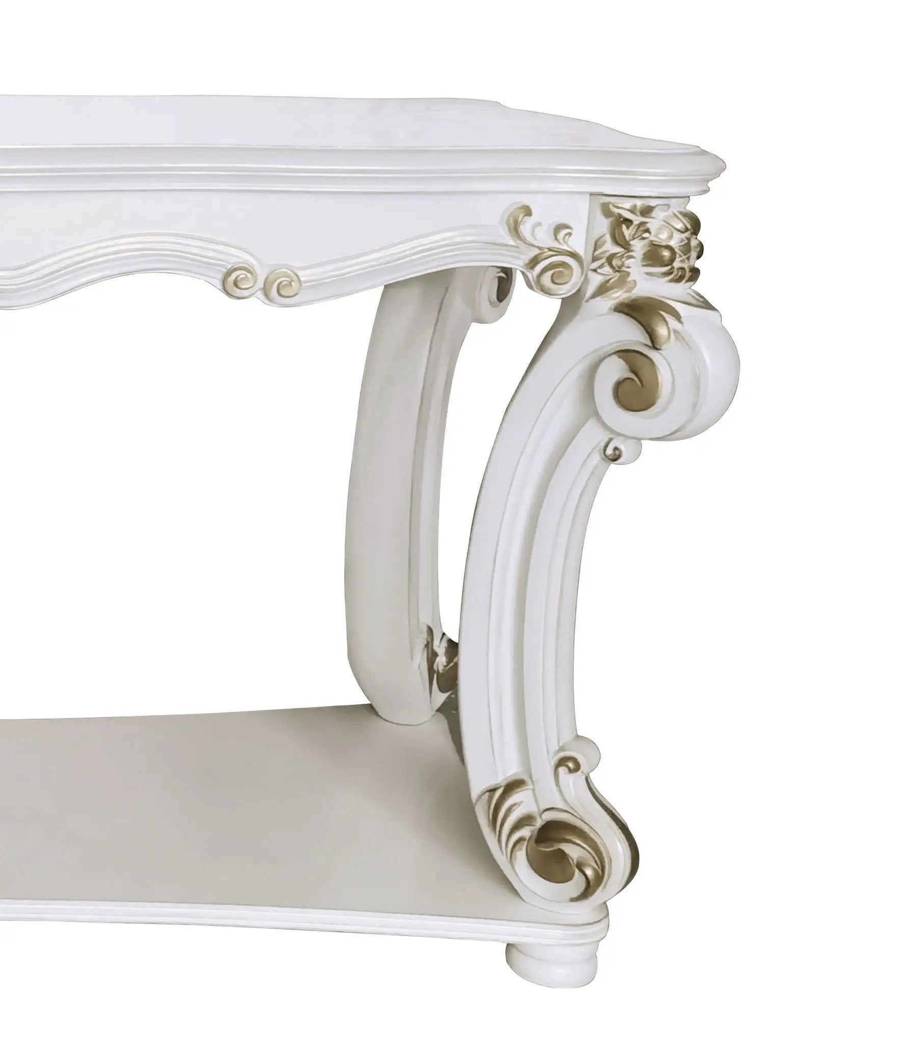 Vendome - Antique Sofa Table - White by Unique Piece Furniture