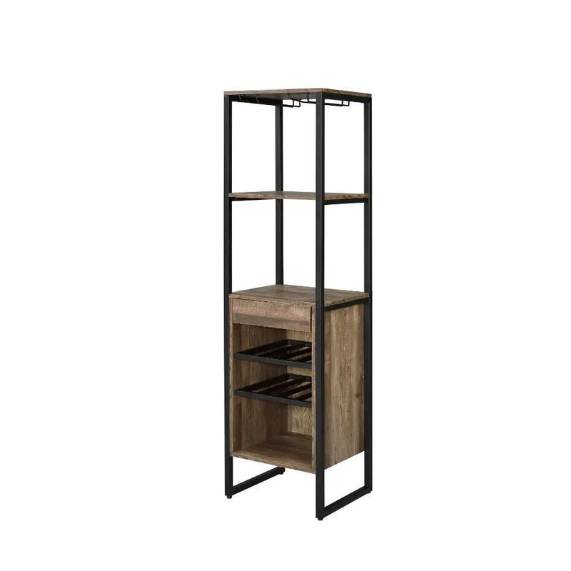 Narik - Wine Rack - Weathered Oak by Unique Piece Furniture