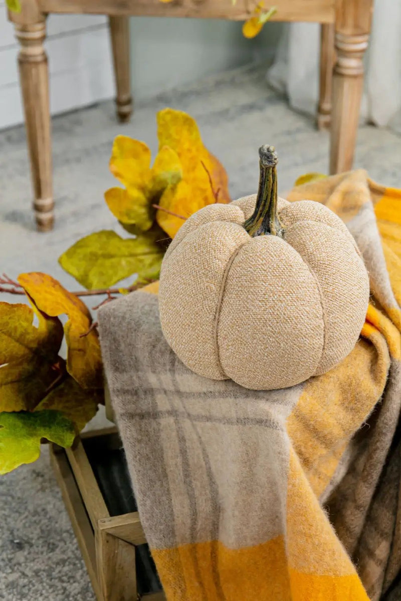 Weighted Pumpkin Ornament Decor For Holiday by Unique Piece Furniture