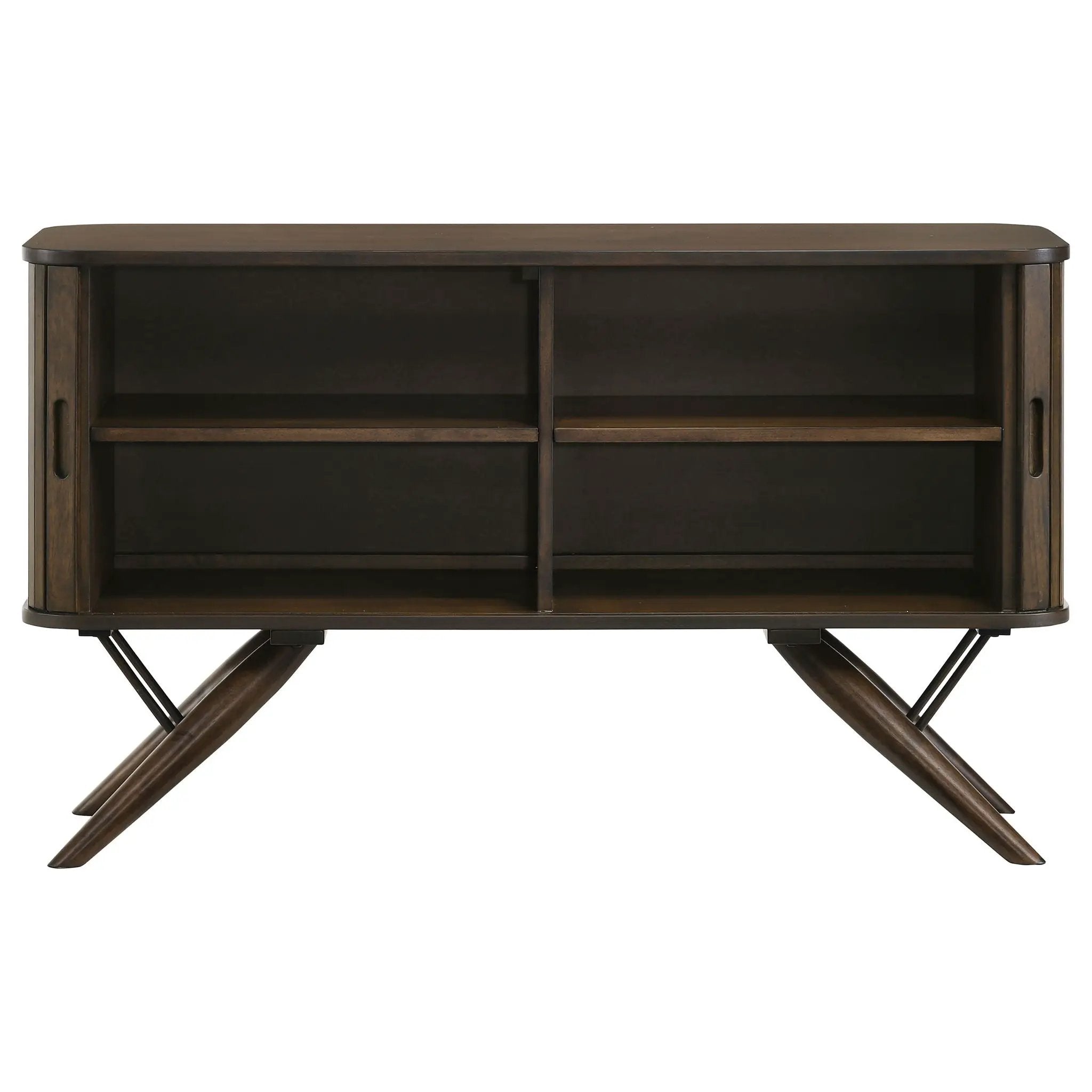 Wes 2-door Sideboard Buffet Storage Cabinet Dark Walnut by Unique Piece Furniture