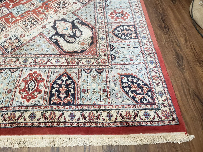 8 x11 Top Quality Veg Dye Turkish Carpet Decorative Handmade Geometric Area Rug by Jewel Rugs