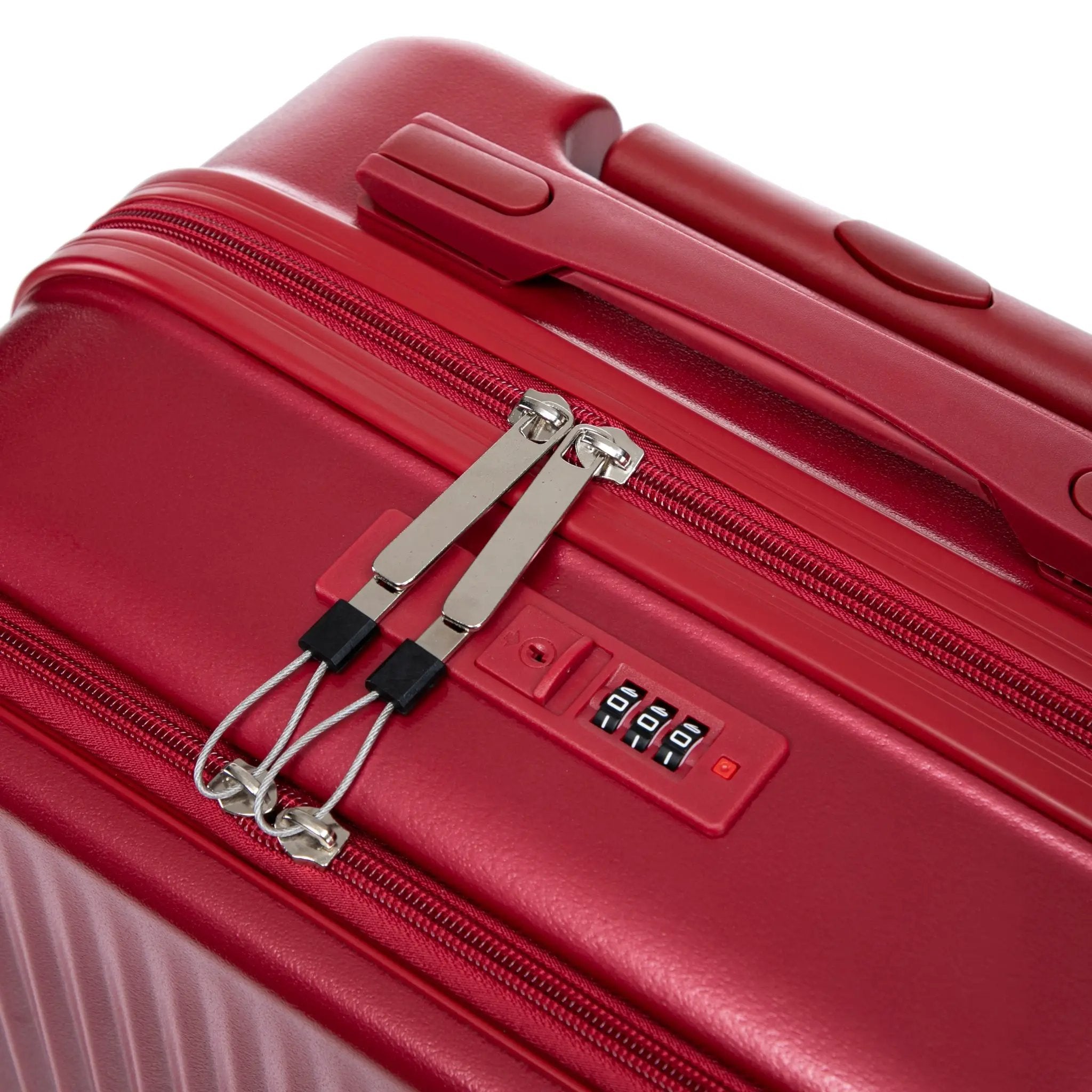 14'/20' 2 pcs ABS Spinner Wheel Luggage Set with Combination Lock and Front Opening Design by HouseOfZazla