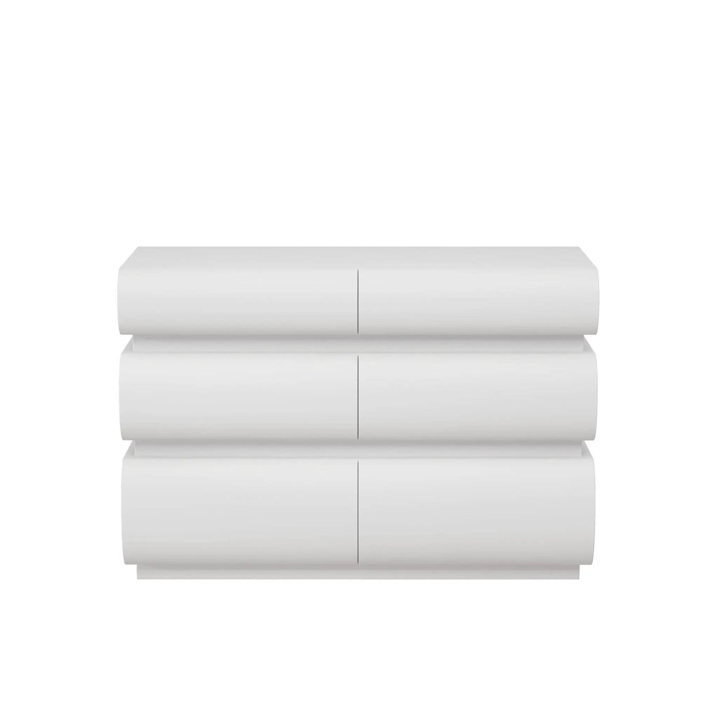 Minimalist Modern 6 Drawer Dresser, Handle Free Design With Wide Storage by HouseOfZazla