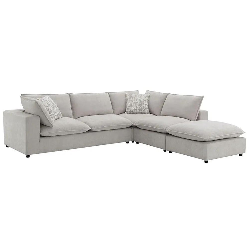 Marisa - Modular Armless Chair - Beige Boucle by Unique Piece Furniture