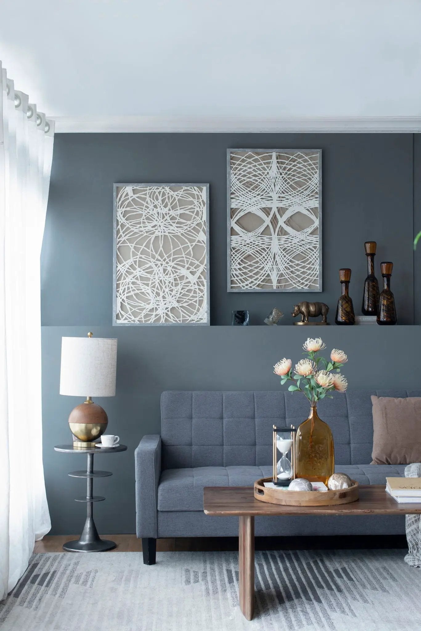 Leaf Shadow Box Wall Decor (Set of 2) - White / Gray by HouseOfZazla