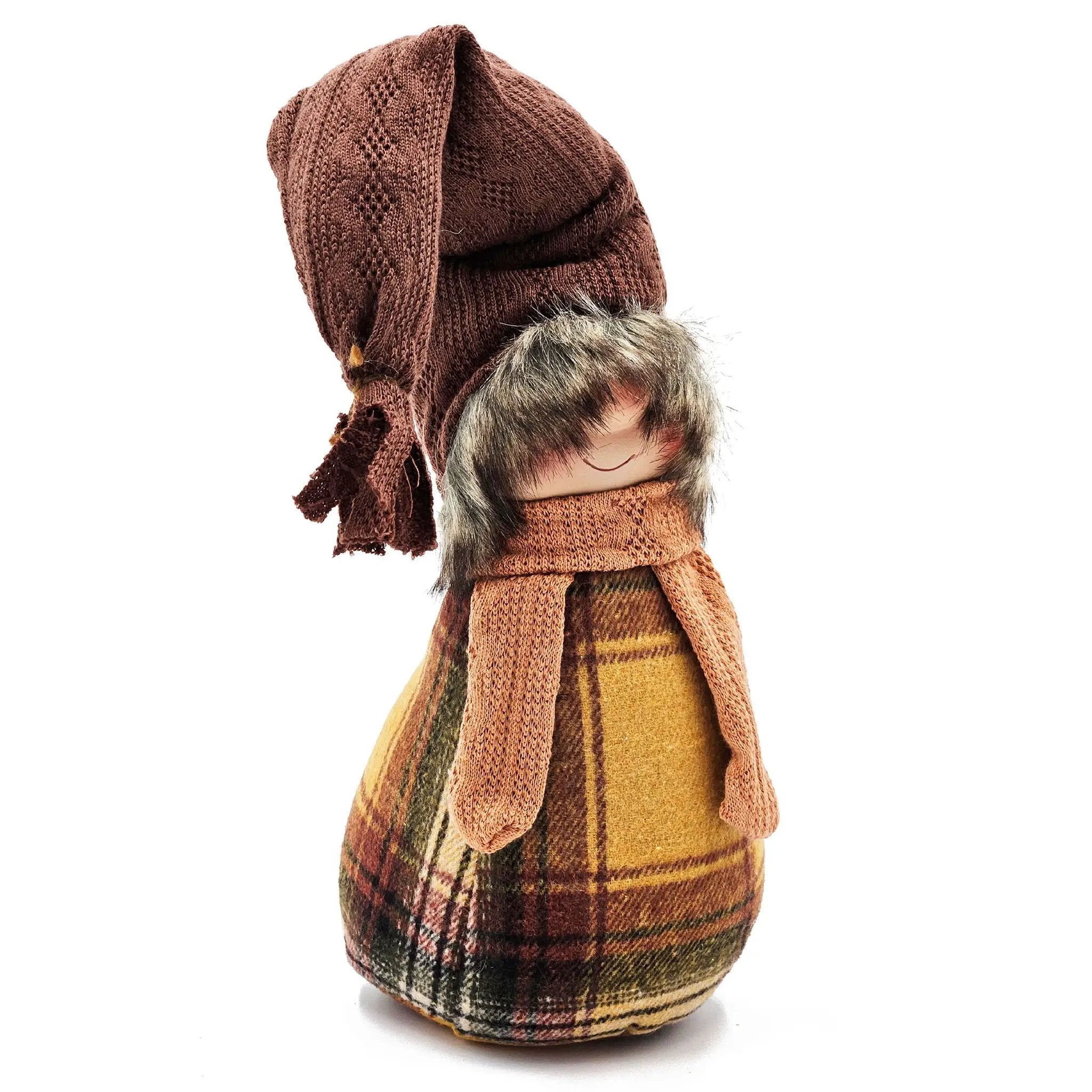 Gnomes Decorations For Fall Thanksgiving Table Decorations (Set of 2) - Brown / Yellow by HouseOfZazla