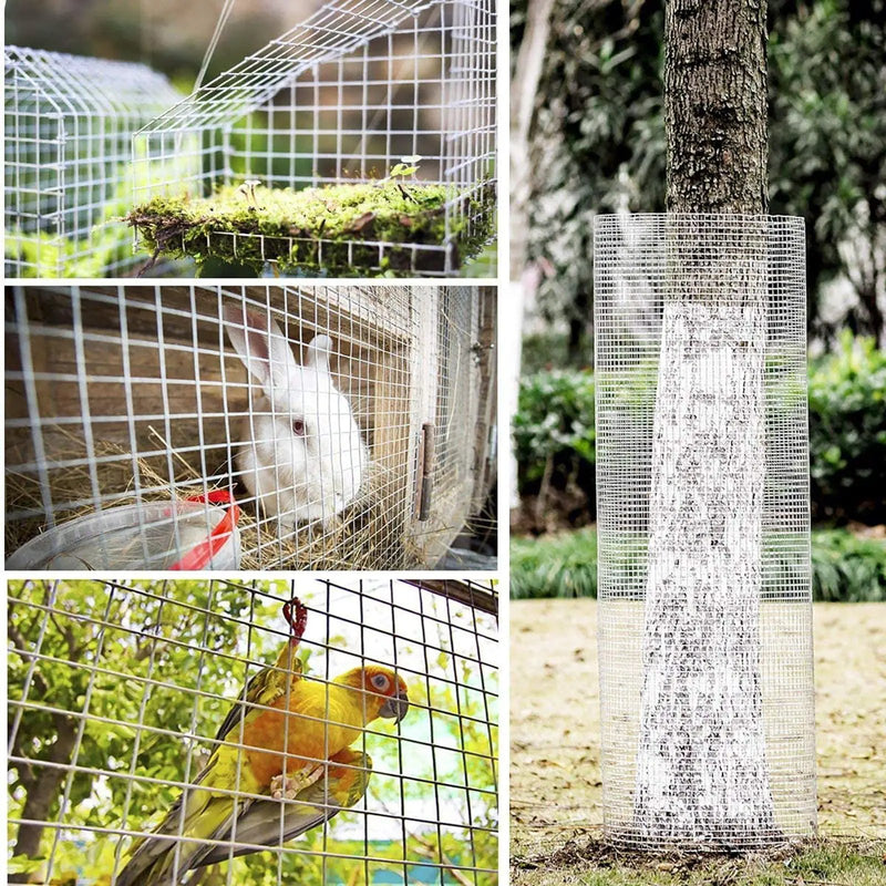 Galvanized Hardware Cloth, Gauge Metal Wire Fencing Roll For Garden And Animal Protection - Silver by HouseOfZazla