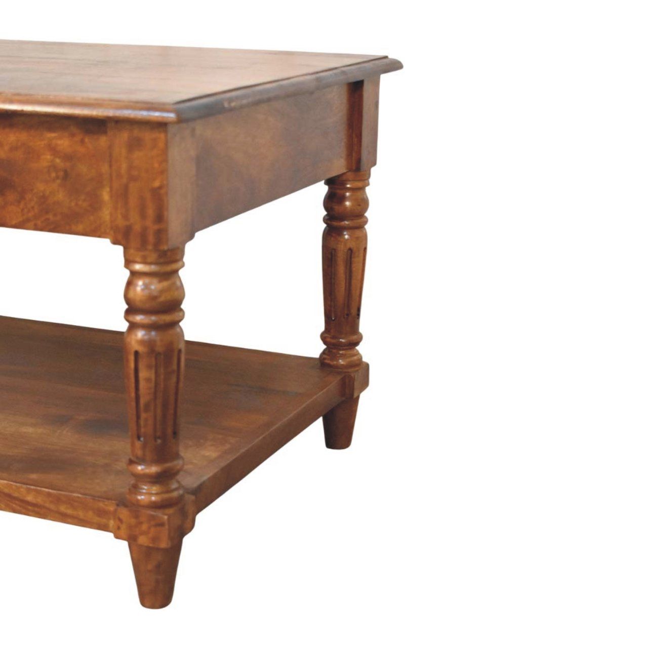 Turned Legs Drawer Table by HouseOfZazla