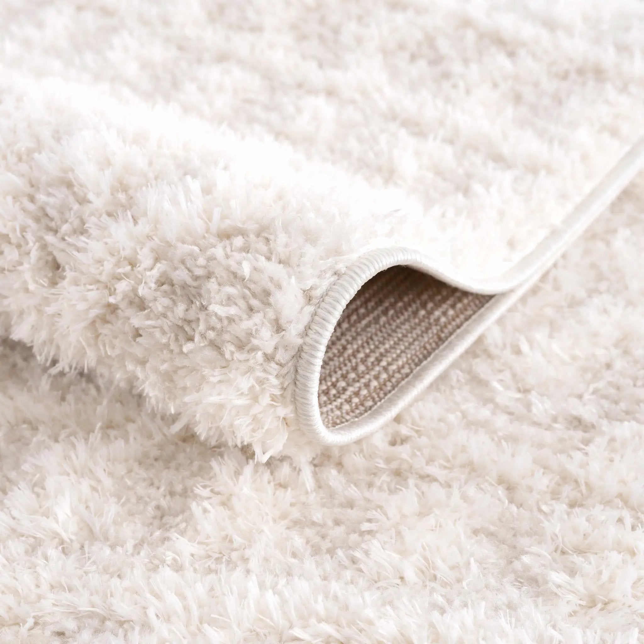 Eivin Cream Diamonds Plush Rug by Boutique Rugs