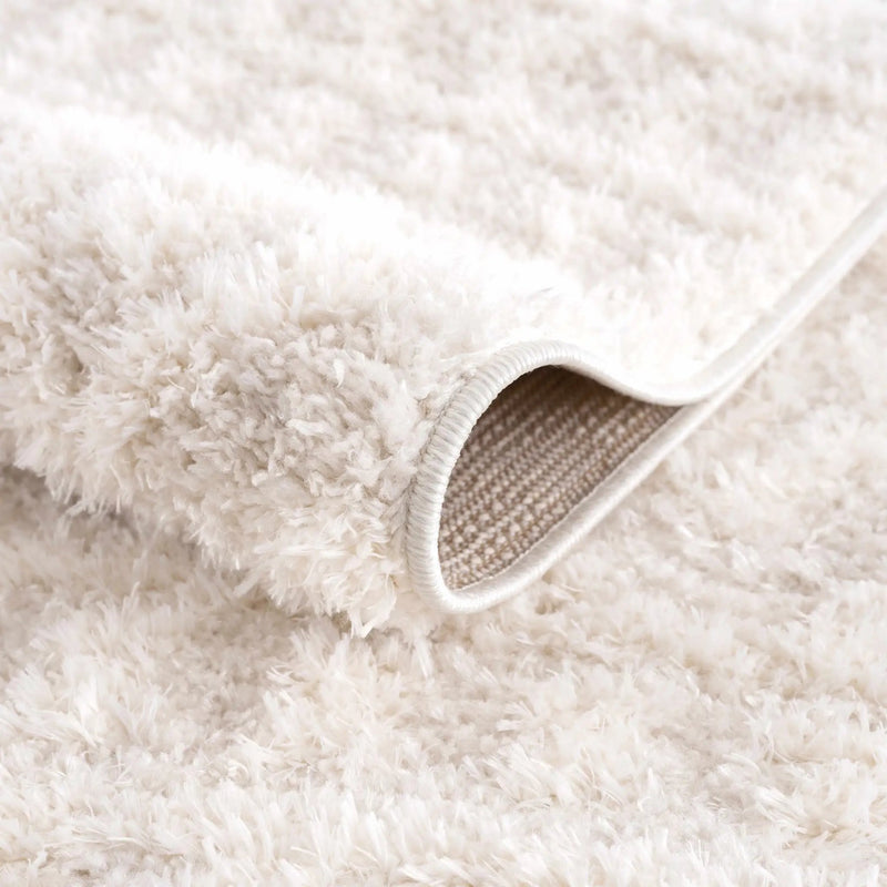 Eivin Cream Diamonds Plush Rug by Boutique Rugs