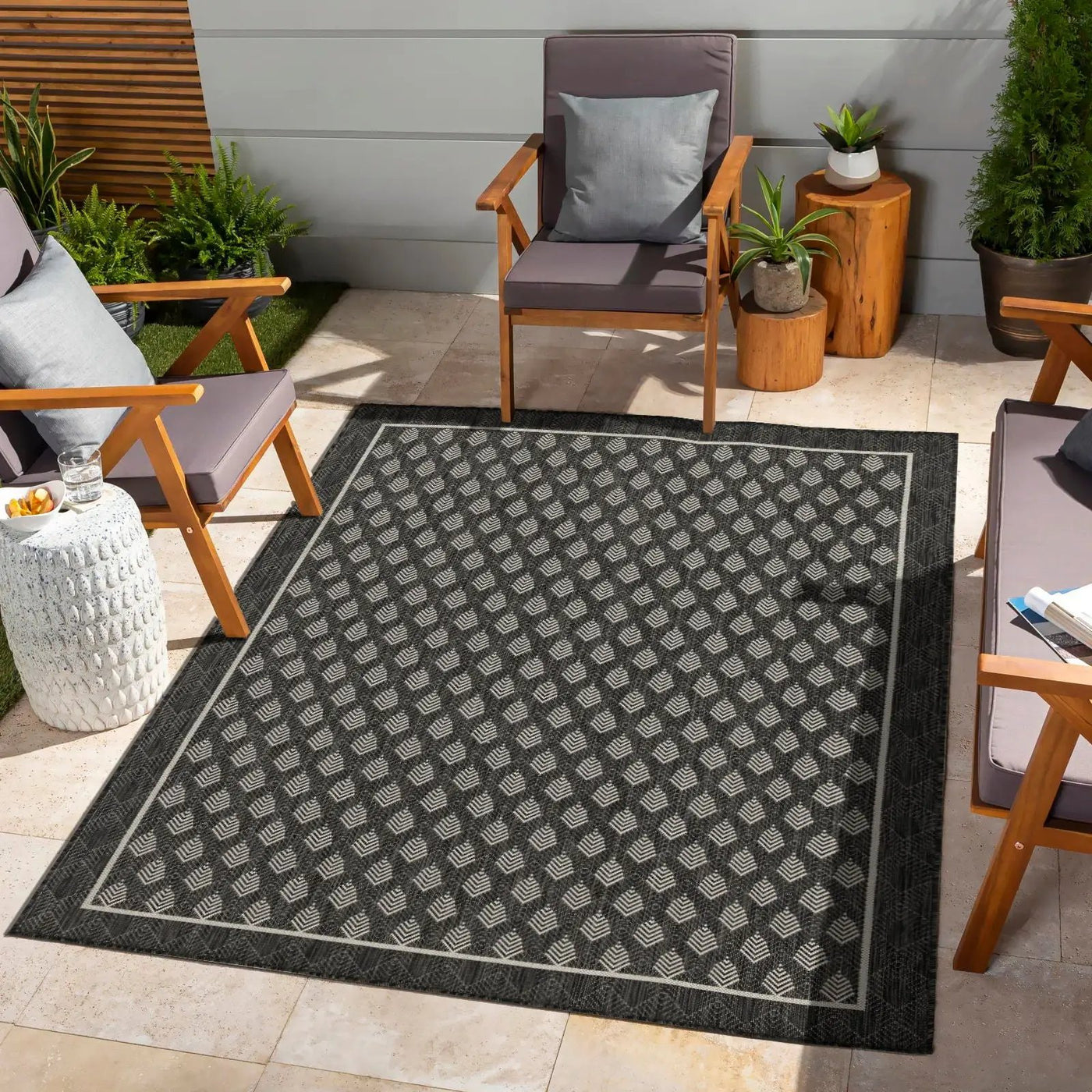 Sunshine - 2'7" X 7'3" Indoor / Outdoor Area Rug Polypropylene by Unique Piece Furniture