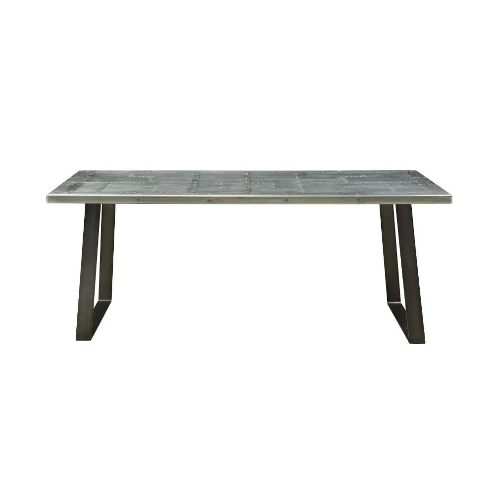 Kaylia - Dining Table - Aluminum & Gunmetal by Unique Piece Furniture