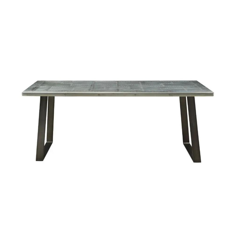 Kaylia - Dining Table - Aluminum & Gunmetal by Unique Piece Furniture