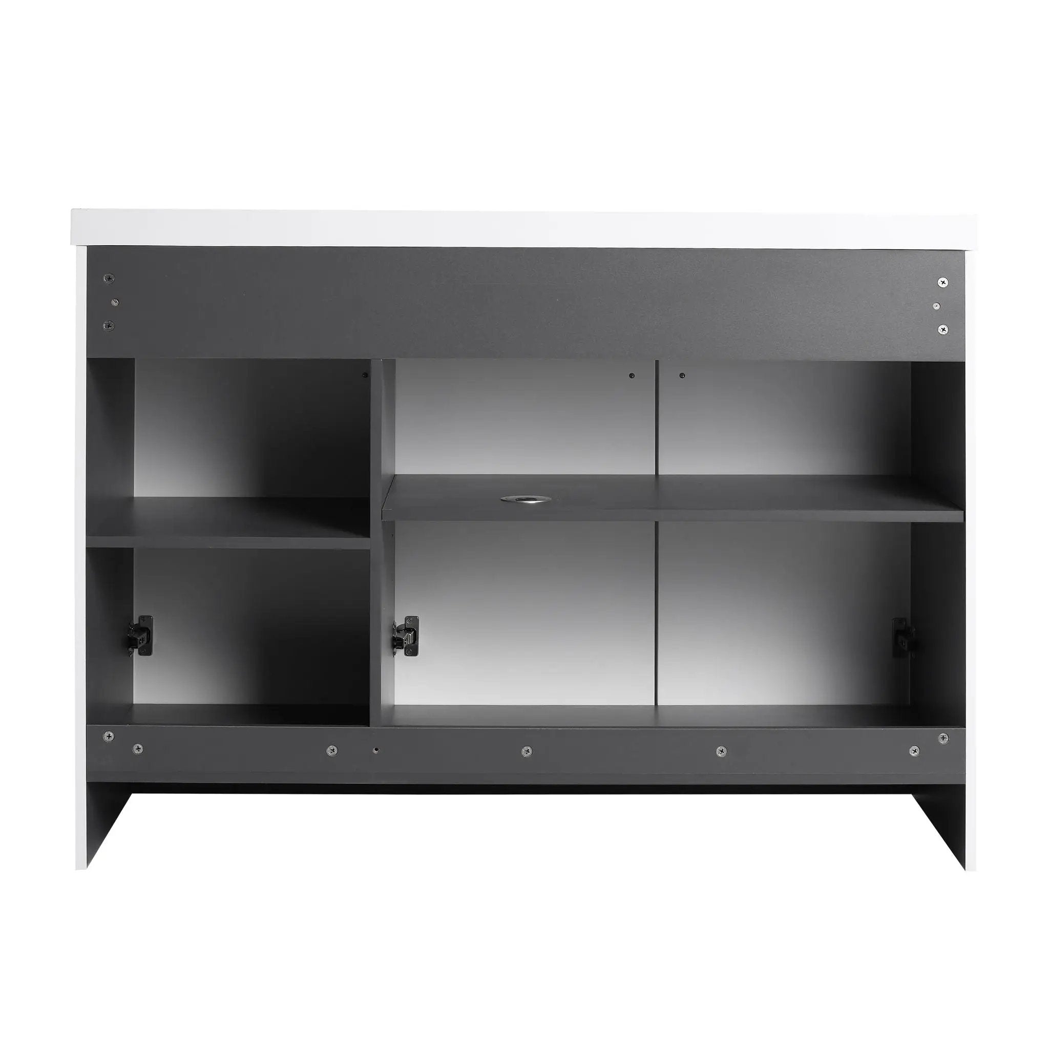 Modern Freestanding Bathroom Vanity With Soft Close Cabinet Doors by HouseOfZazla