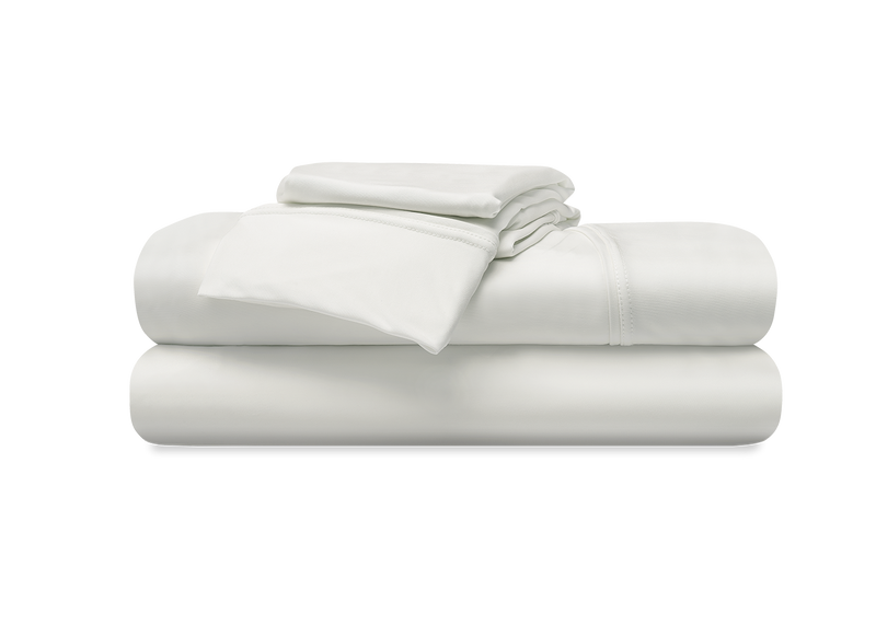 BedGear Vertex Sheet Set, Bright White, Split King / Split Cal King by HouseOfZazla
