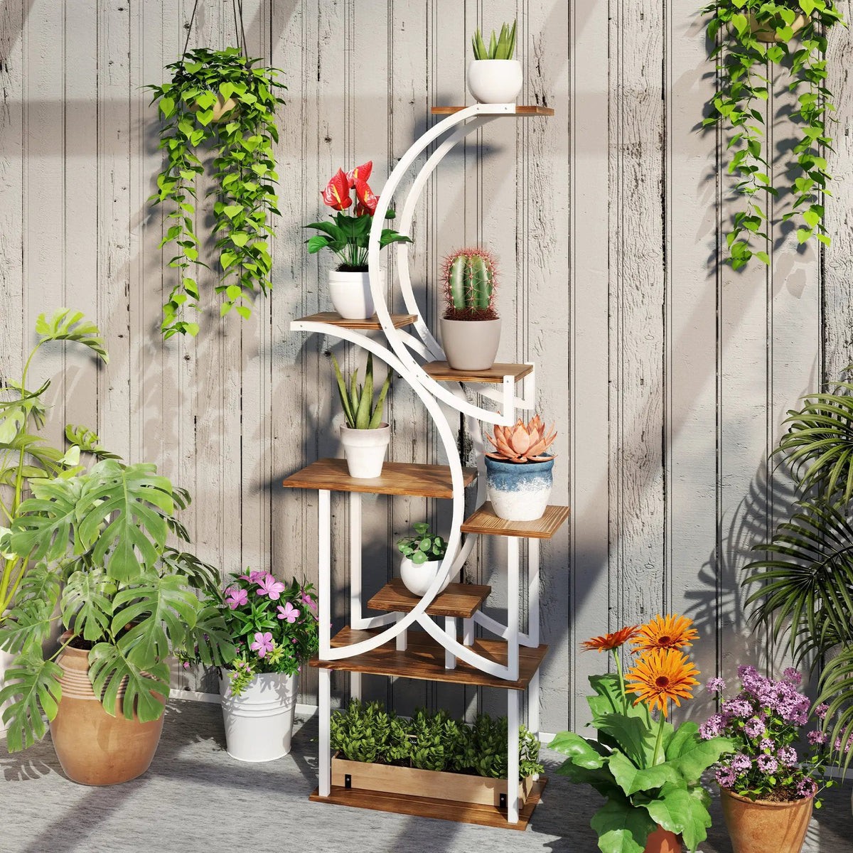 Outsunny 8 Tier Plant Stand Indoor by HouseOfZazla