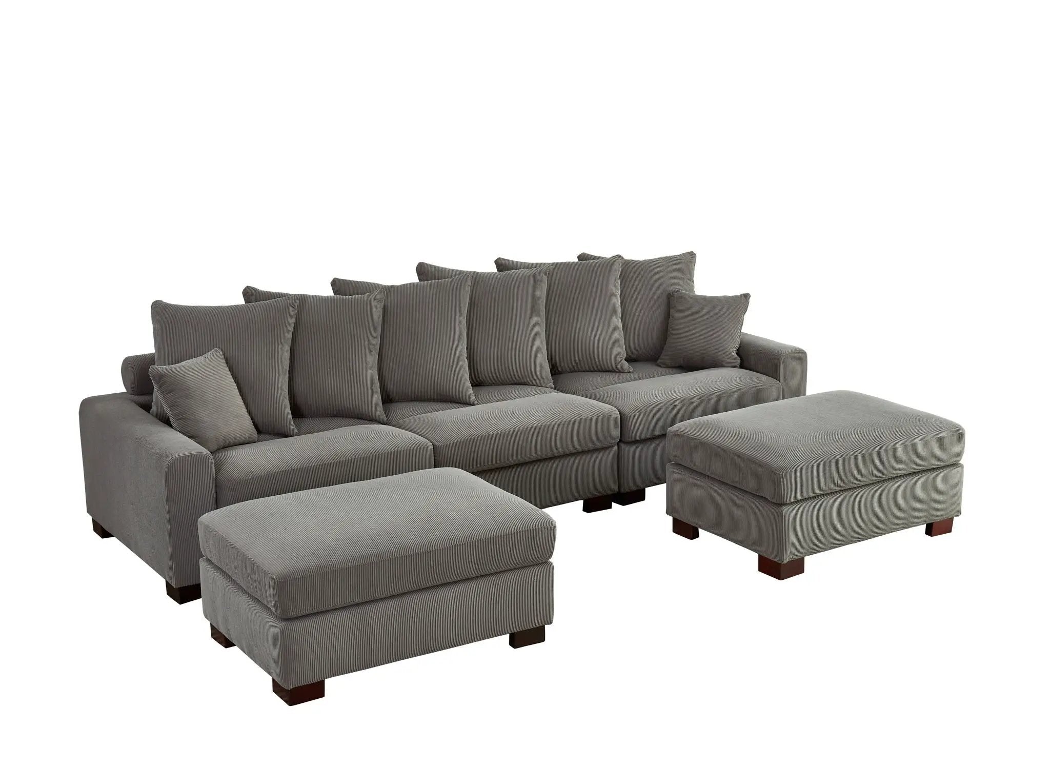 5 Seater Oversized Convertible L & U Shaped Couch by Unique Piece Furniture