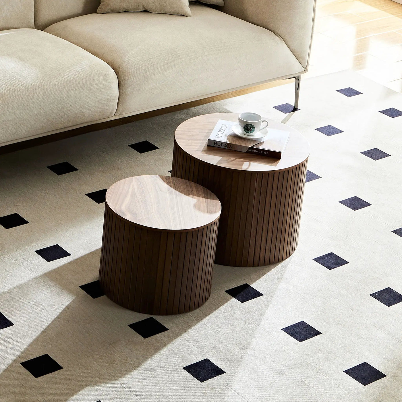Handcrafted Nested Table Set, 2 Pieces by HouseOfZazla