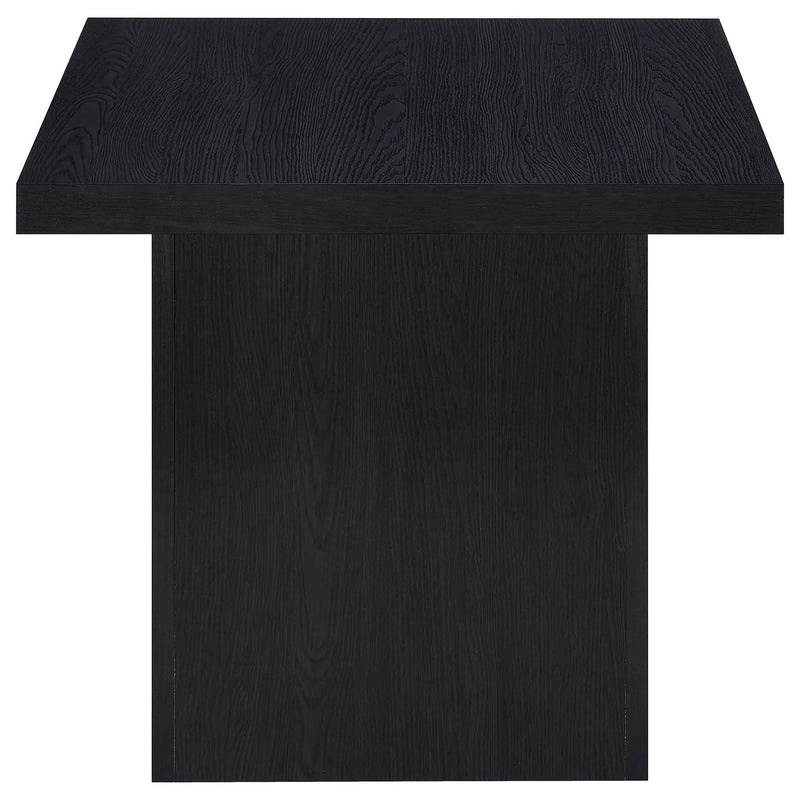 Max 2-piece Rectangular Coffee and End Table Set Black by Unique Piece Furniture