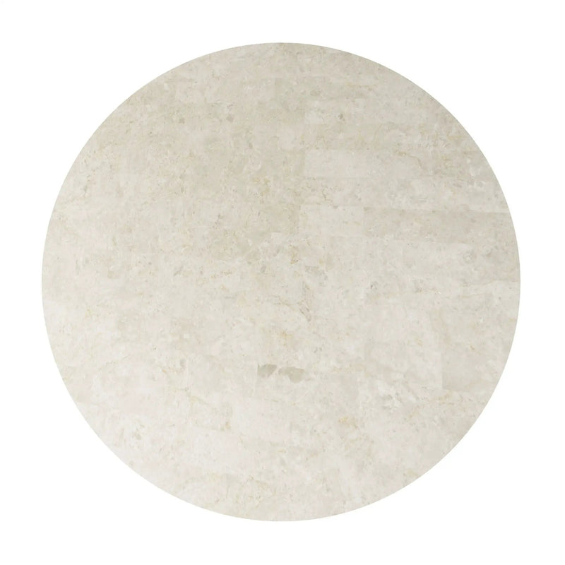 Qwin - Marble Top Round Dining Table - Natural by Unique Piece Furniture