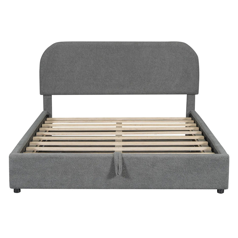 Upholstered Platform Bed With Hydraulic Storage System by HouseOfZazla