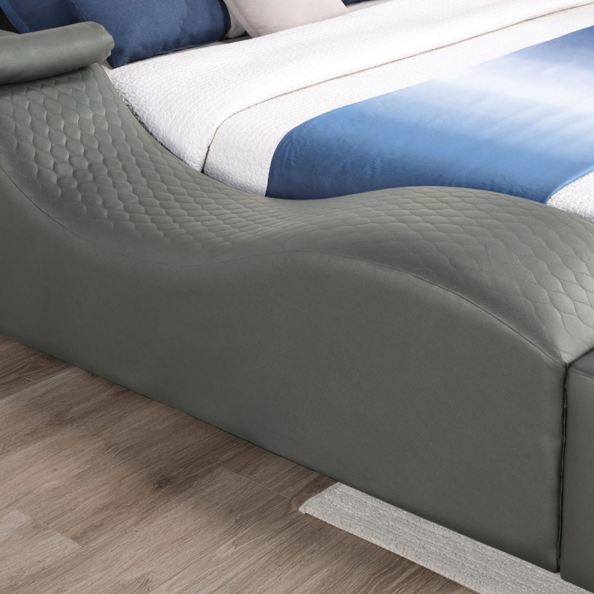 Zoya - Smart Multifunctional Bed, Built In Bluetooth Speakers, USB Charging by HouseOfZazla