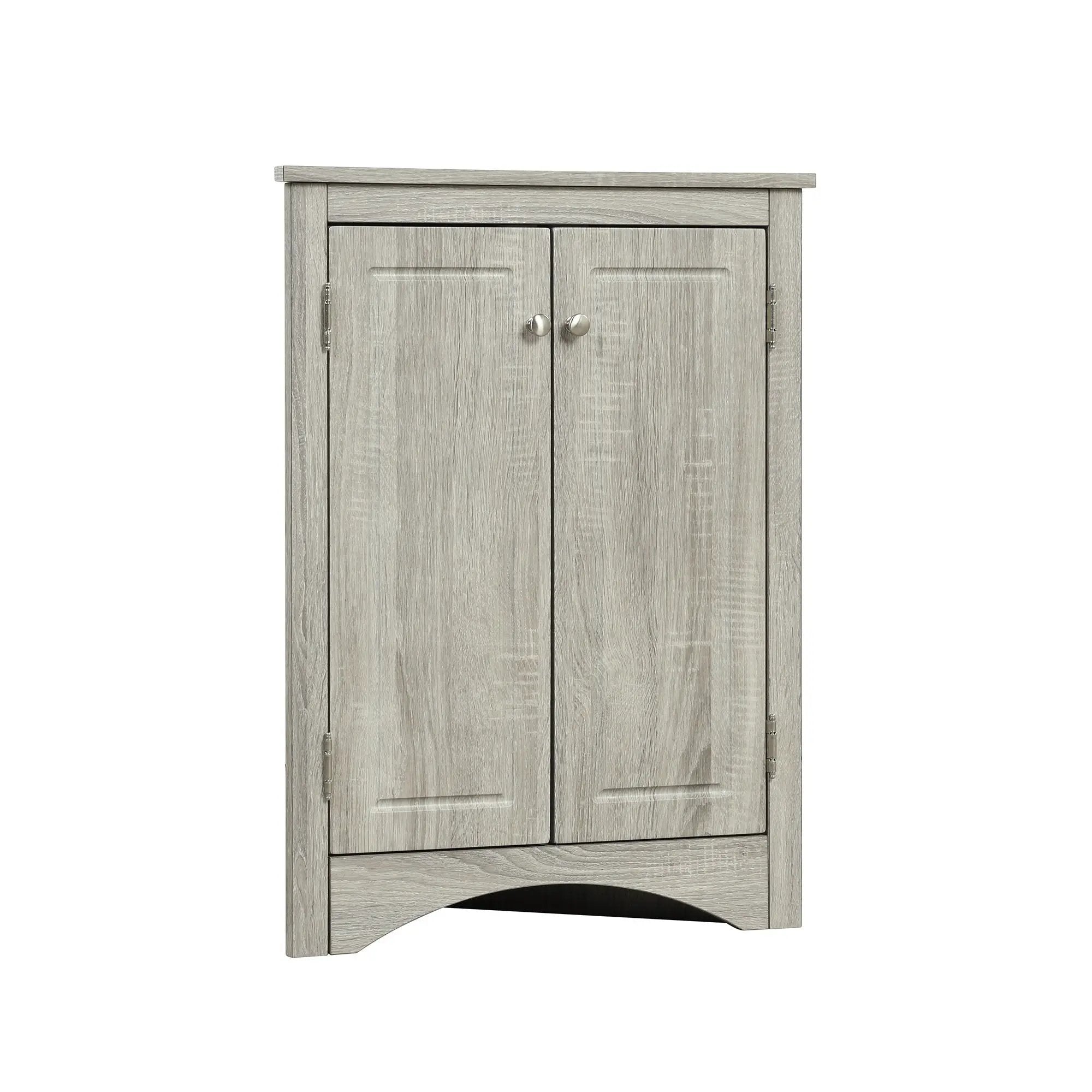 Triangle Bathroom Storage Cabinet With Adjustable Shelves, Freestanding Floor Cabinet For Home Kitchen by HouseOfZazla