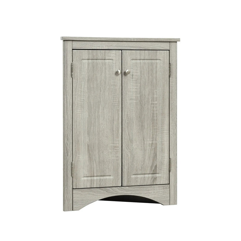 Triangle Bathroom Storage Cabinet With Adjustable Shelves, Freestanding Floor Cabinet For Home Kitchen by HouseOfZazla