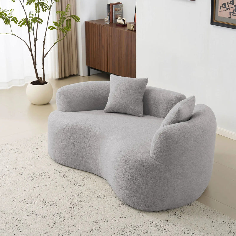 Modern Curved Loveseat by HouseOfZazla