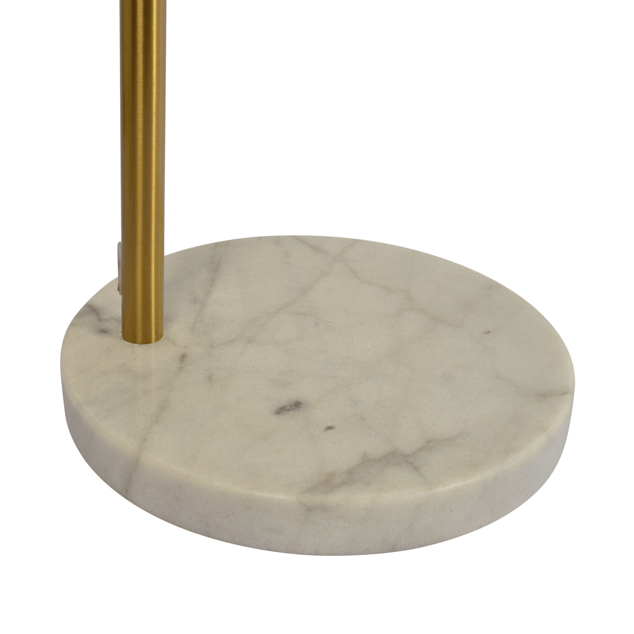 Ambient - Arch Floor Lamp With Large Shade - Gold / White by Unique Piece Furniture