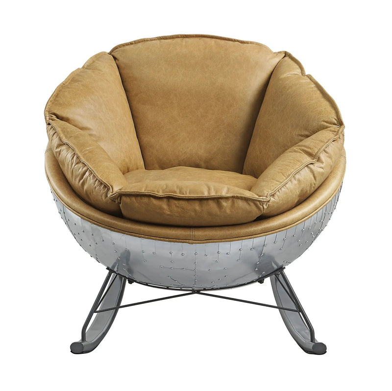 Pippin - Top Grain Leather Rocking Chair - Morocco by Unique Piece Furniture