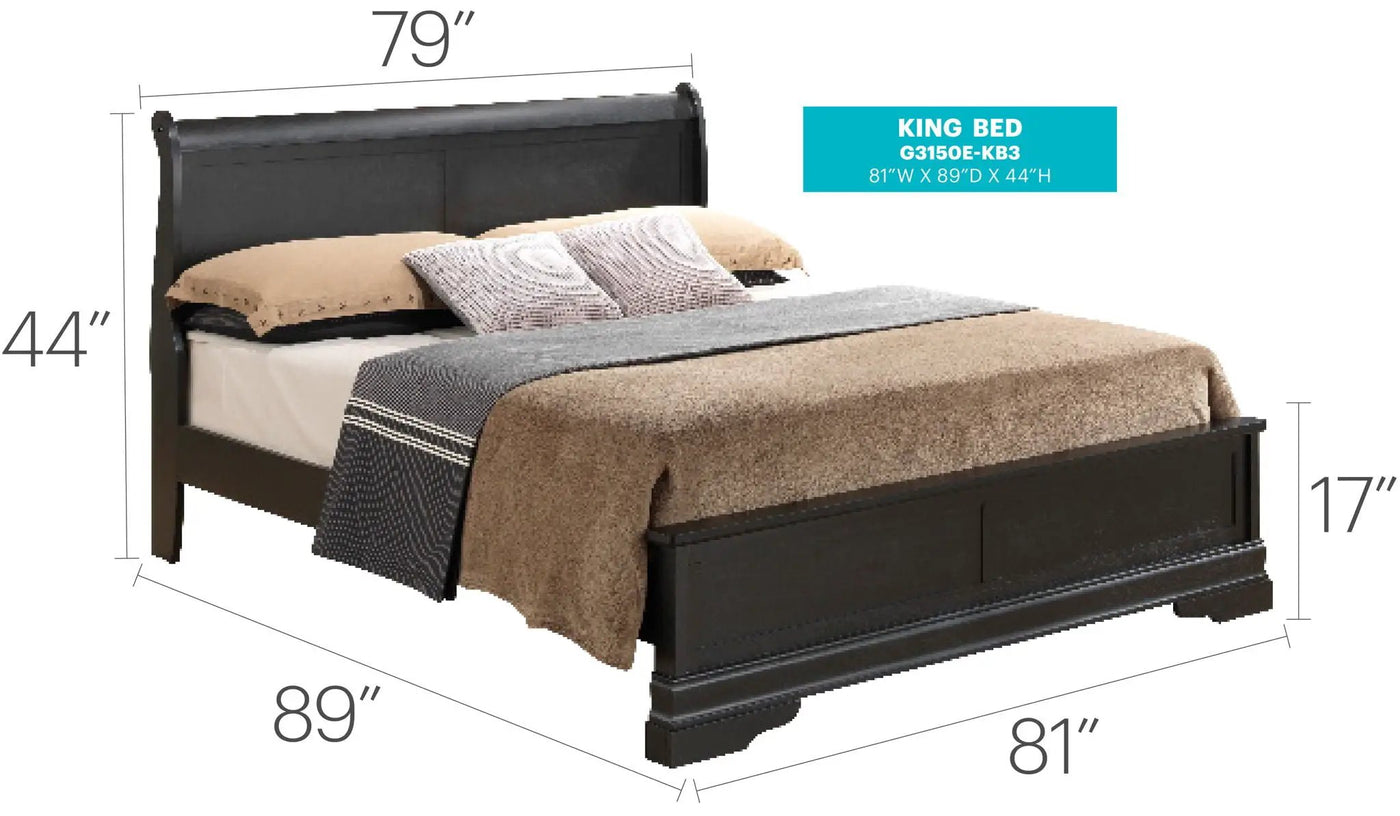 Sleigh Bed With Low Footboard by HouseOfZazla