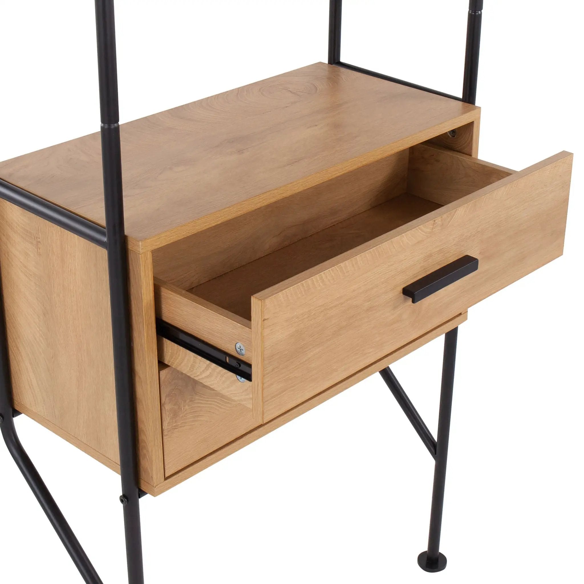 Lean - Industrial Bookcase - Black / Brown by Unique Piece Furniture