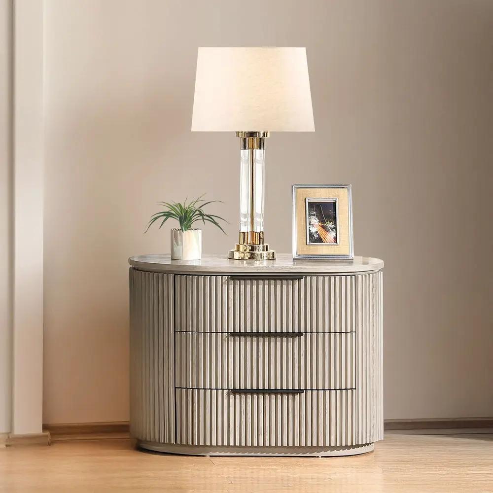 Leanna - Nightstand With USB Port - Light Oak by Unique Piece Furniture